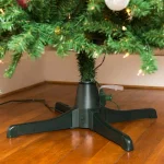 Best Choice Products Rotating Artificial Christmas Tree Stand for Trees up to 7.5 ft, 80 lbs Capacity, 3 Built-in Outlets, Black thumbnail 2