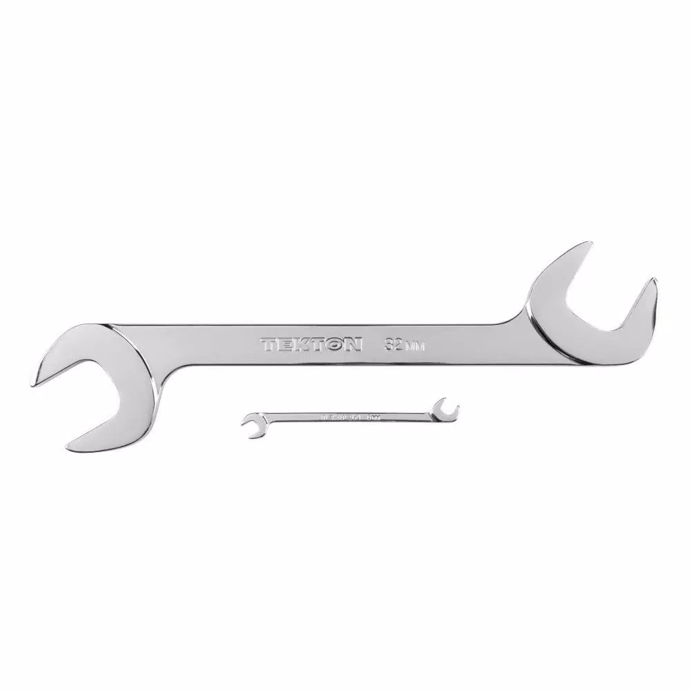 TEKTON 22-Piece Metric Angle Head Open End Wrench Set, 6 mm to 32 mm