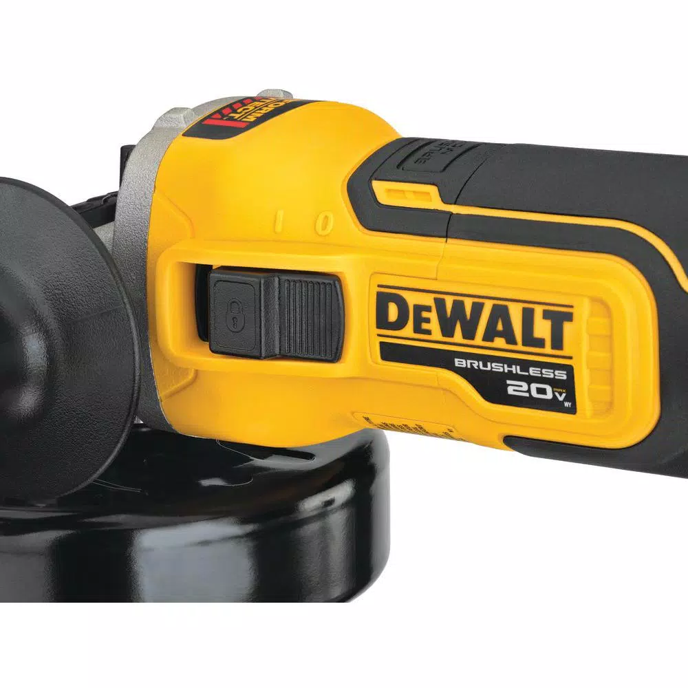 DEWALT 20V MAX XR Cordless Brushless 4-1/2 in. Small Angle Grinder with Kickback Brake (Tool-Only)