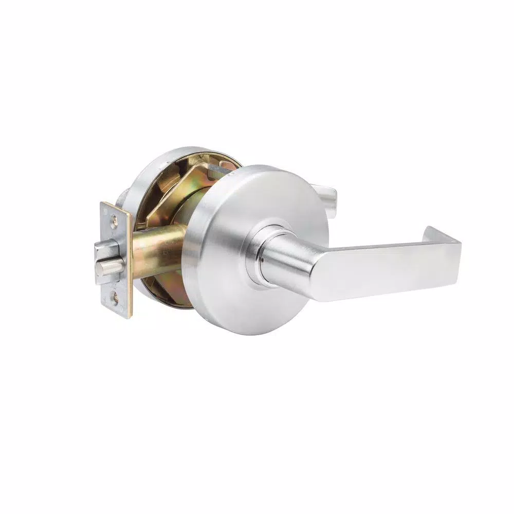 Taco Grade 1 Commercial Classroom Function Cylindrical Door Lever, Satin Stainless Steel