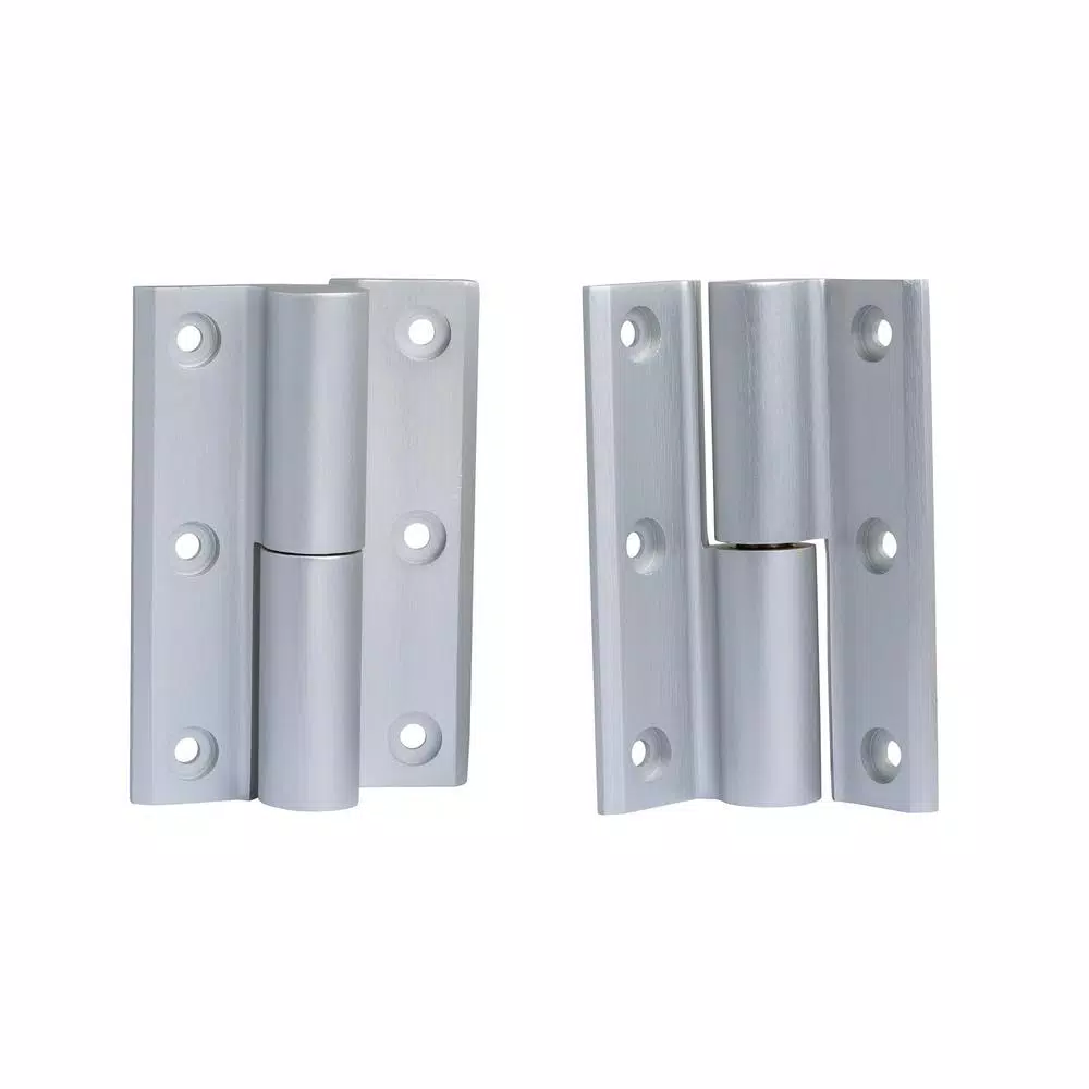 Global Door Controls Deluxe Aluminum Hinge Kit, Surface Mount, Pair