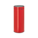 Brabantia 8 Gallon Touch Top Trash Can with Removable Inner Bucket - Passion Red thumbnail 1