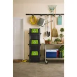 Rubbermaid 18 Gal. Stackable Indoor Recycling Bin with Lid thumbnail 4
