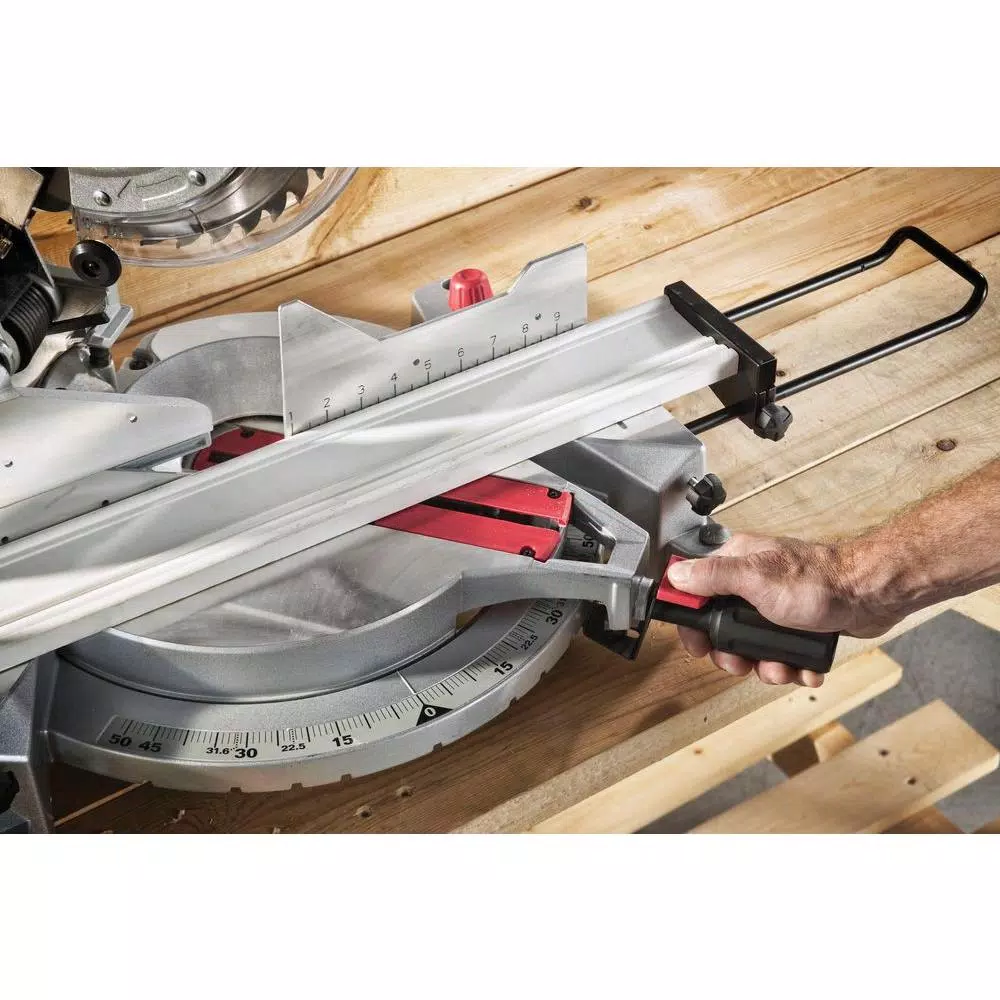 Skil 12 in. 15 Amp Corded Compound Miter Saw with Laser Guide and Quick-Mount System