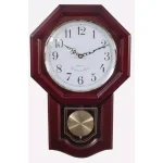 Unbranded Classic Schoolhouse Cherry Wood Wall Clock with Westminster Chime thumbnail 1