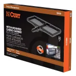 CURT 60" x 20" Black Steel Tray Cargo Carrier with 2" Folding Shank, 500 lbs. Capacity thumbnail 5