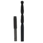 Drill America #10-32 High Speed Steel Plug Hand Tap and #21 Drill Bit Set (2-Piece) thumbnail 1