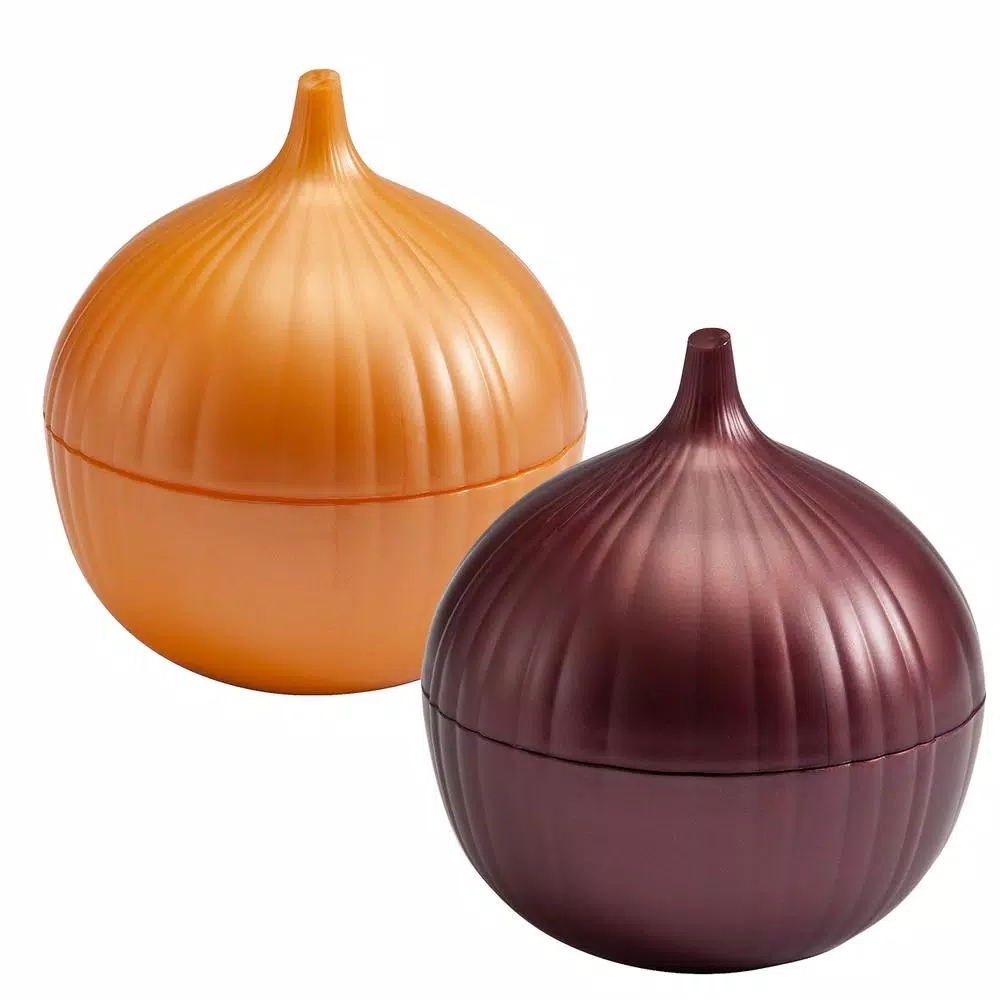 Hutzler Classic Food Savers 4-Piece Set - Onion, Tomato, and Garlic Storage Containers