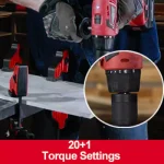 PowerSmart PowerSmat 20V Cordless 3/8 in. Drill/Driver with 1.5 Ah Lithium-Ion Battery and Charger thumbnail 4