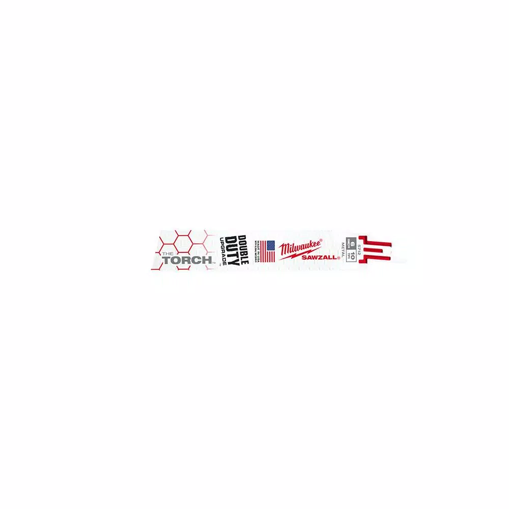 Milwaukee SAWZALL Demolition Reciprocating Saw Blade Set, Bi-Metal, 12-Piece