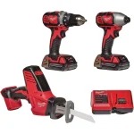 Milwaukee M18 18V Lithium-Ion Cordless 3-Tool Combo Kit with 2 1.5 Ah Batteries and Charger thumbnail 14