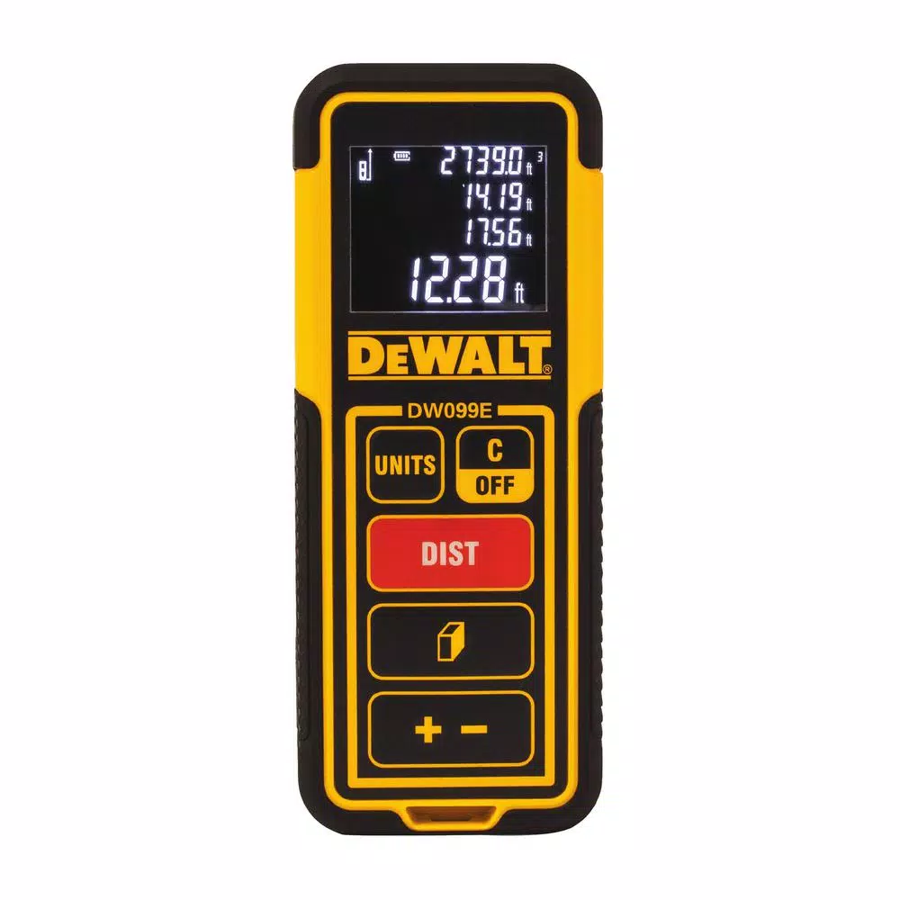 DEWALT DW099E 100 ft. Laser Distance Measurer Range Meter