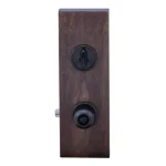 Copper Creek Tuscan Bronze Contemporary Entry Door Knob and Single Cylinder Deadbolt Combo Pack thumbnail 4