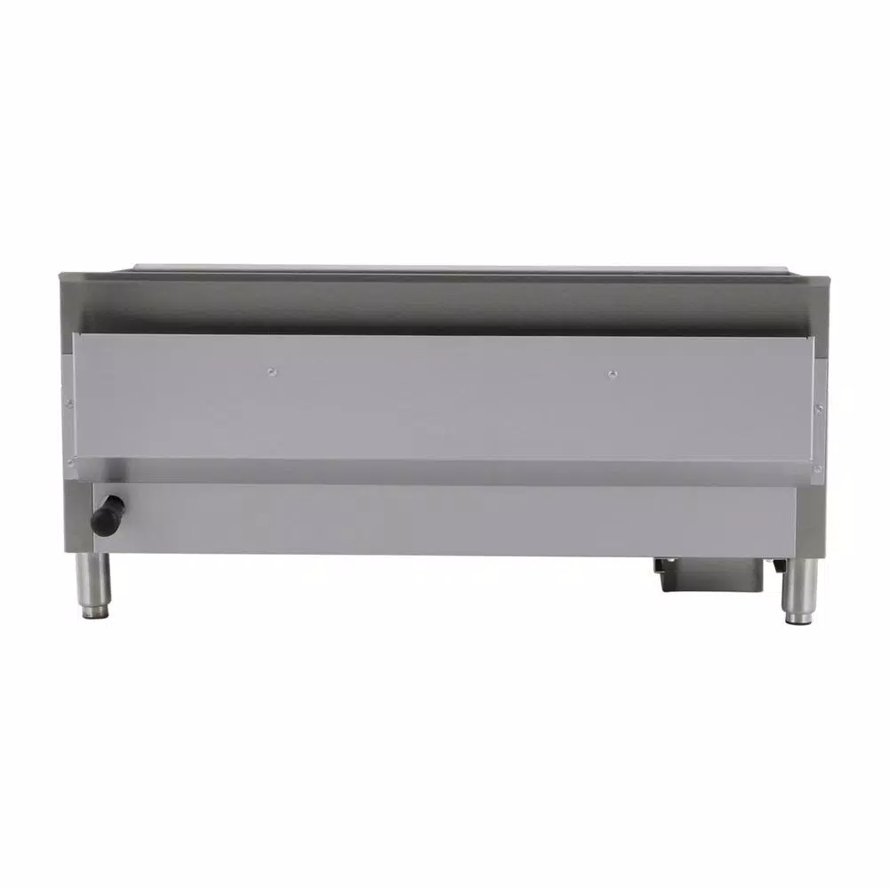 Magic Chef 36 in. Commercial Thermostatic Countertop Gas Griddle, Stainless Steel