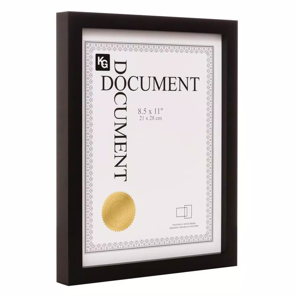 KG kieragrace KG Gallery Wood Photo Frame Set, Black, 9 x 12 in. for 8 x 10.5 in. Photos, 6-Pack
