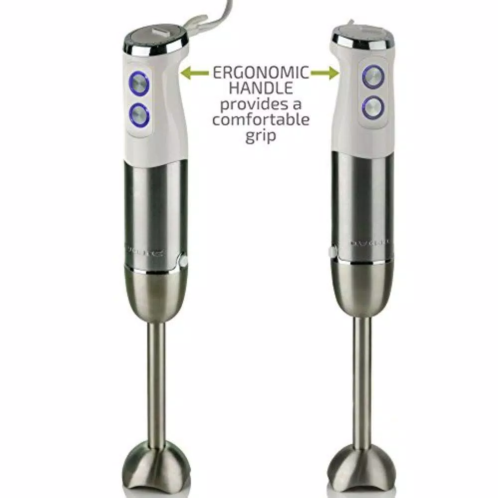 Ovente HS680 500W Immersion Blender, 6-Speed Handheld Mixer with Stainless Steel Blades