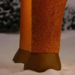 Home Accents Holiday 10.5 ft. Pre-Lit LED Giant Fuzzy Standing Reindeer Inflatable Outdoor Christmas Decoration thumbnail 5
