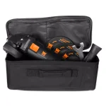 WEN 4.5 in. 7.5 Amp Corded Angle Grinder with Reversible Handle, 3 Discs, and Carrying Case thumbnail 4