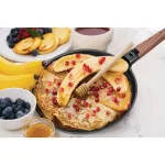 MasterPan 11 in. Non-Stick Cast Aluminum Crepe Pan with Detachable Handle, Induction Compatible, Black thumbnail 5