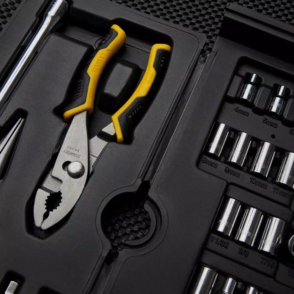 Stanley 151-Piece Mechanic Tool Set with Chrome Vanadium Steel and Bonus Stud Finder
