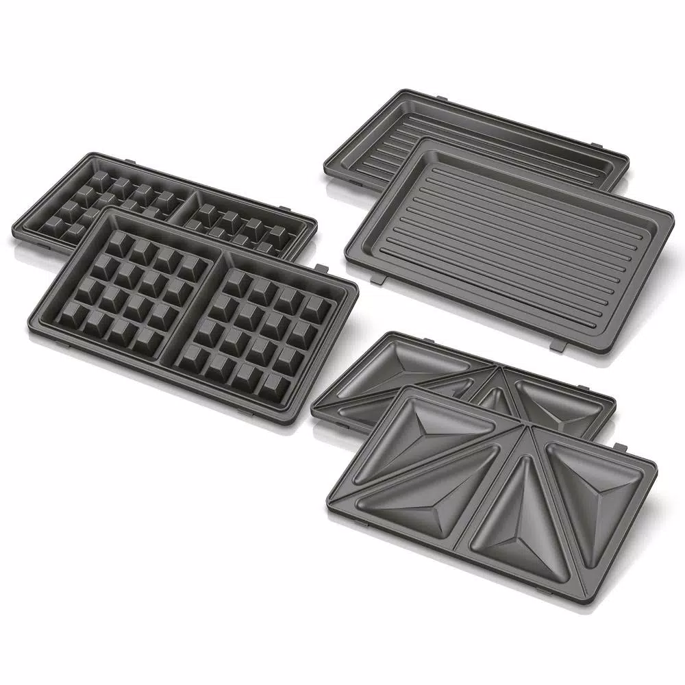 BLACK+DECKER 3-in-1 Morning Meal Station Waffle Maker, Grill, and Sandwich Maker