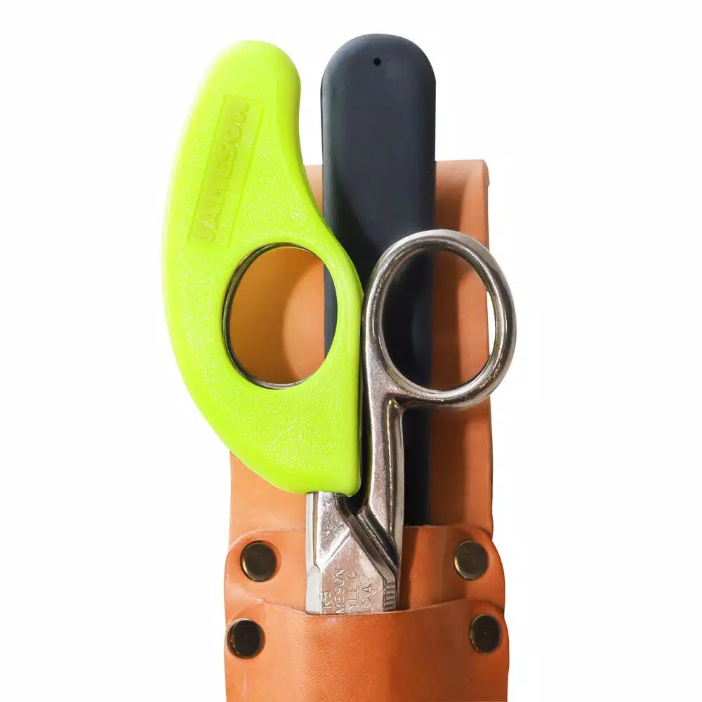 Jameson Electrician Cable Splicer Tool Set with Snip Grip Scissors, Skinning Knife, and Leather Pouch