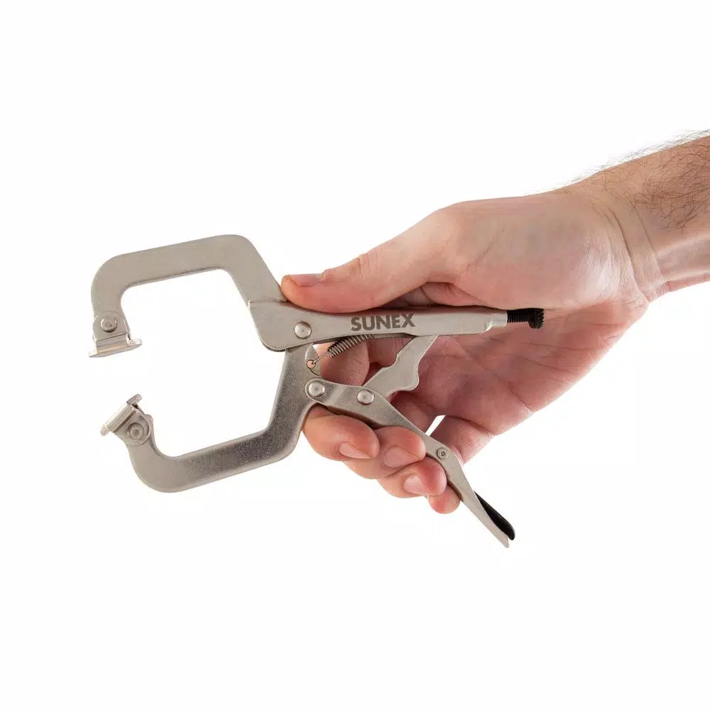 SUNEX TOOLS Sunex LC6S 6 in. Locking C-Clamp with Swivel Pads and 2.125 in. Jaw Capacity