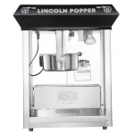Great Northern Popcorn Lincoln 8 oz. Black Popcorn Machine with Mobile Serving Cart thumbnail 3