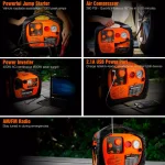 Wagan Tech Wagan Power Dome PLEX 1000 Peak Amp Jump Starter with 260 PSI Air Compressor & 800W Power Inverter thumbnail 8