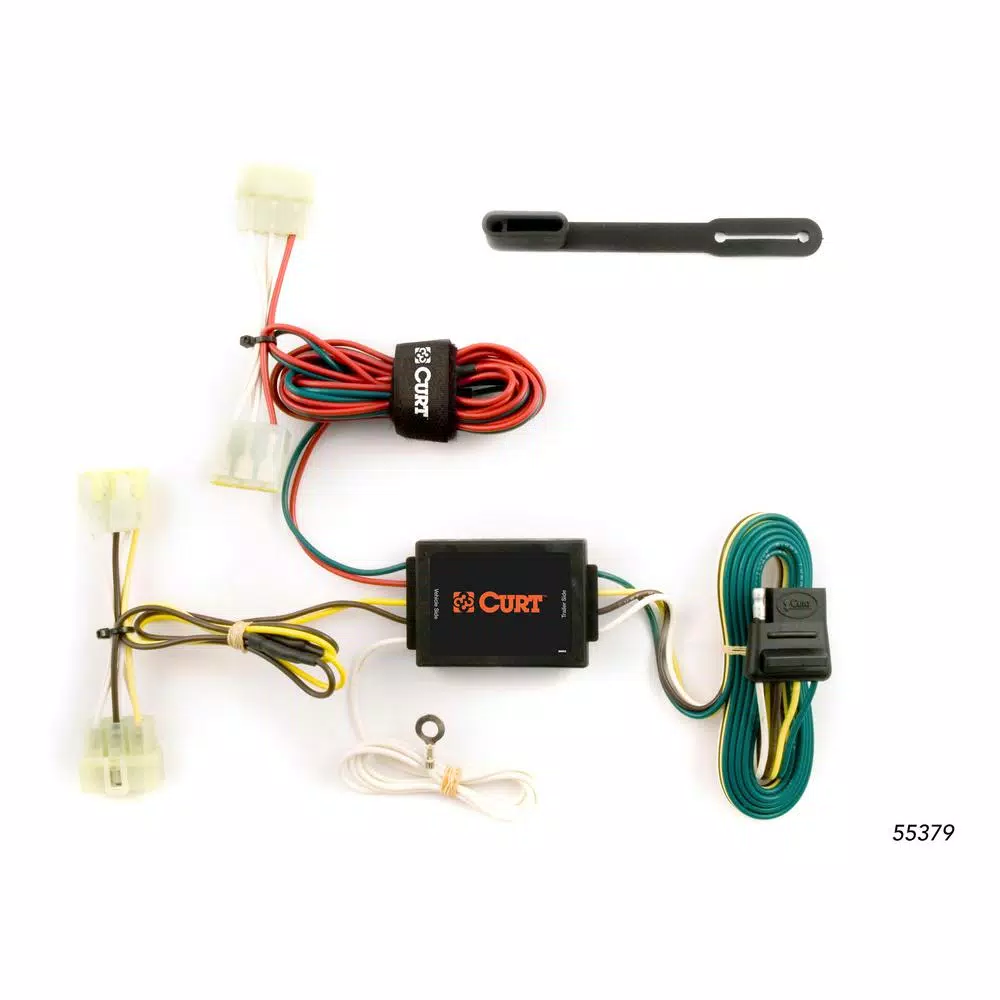 CURT Custom Vehicle-Trailer Wiring Harness, 4-Way Flat, for Toyota Pickup & Tacoma