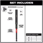 Milwaukee SHOCKWAVE Impact Duty Magnetic Drive Guide Set, 3-Piece thumbnail 2