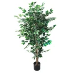 Pure Garden 5 ft. Artificial Topiary Ficus Tree with 7 in. Pot thumbnail 1