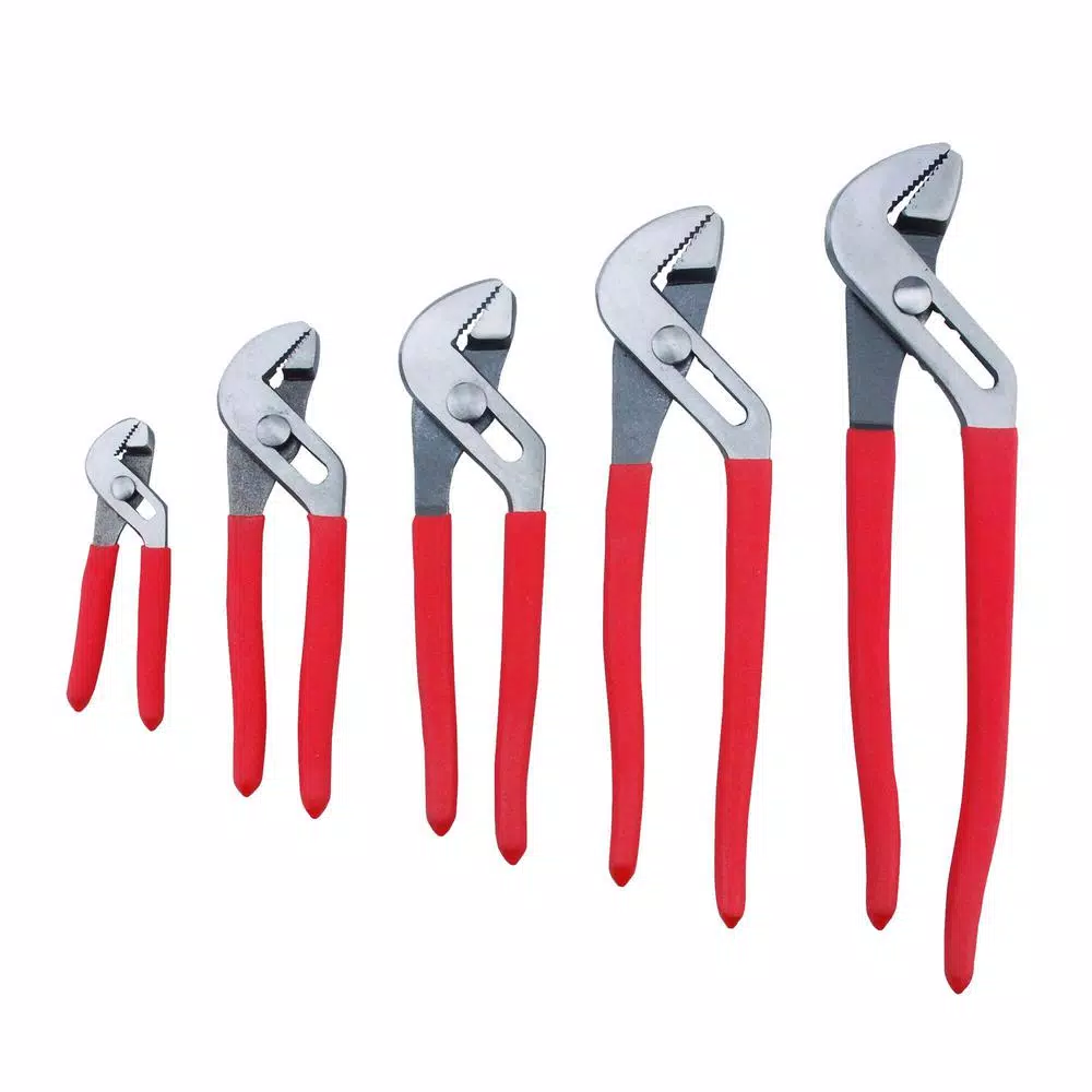 Steel Core 5-Piece Tongue and Groove Joint Pliers Set, 4 in. to 12 in.