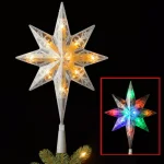 National Tree Company 11 in. Bethlehem Star Tree Topper, Dual Color LED thumbnail 2