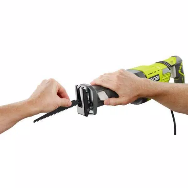 RYOBI 12 Amp Corded Reciprocating Saw with Variable Speed and Toolless Blade Change
