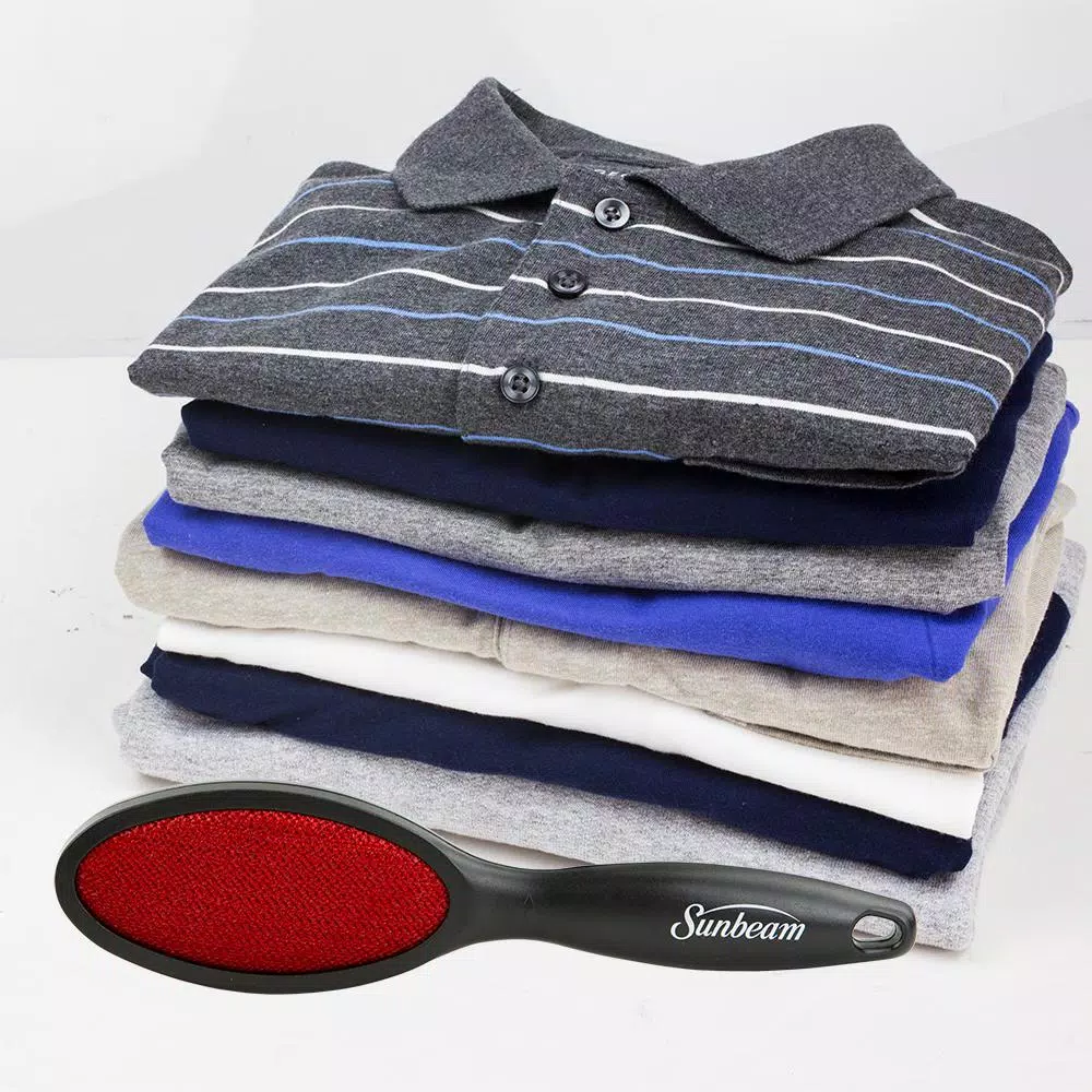 Home Basics Double Sided Lint Roller with Comfort Grip Handle for Clothes and Furniture