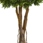 Nearly Natural 46 in. Artificial Boxwood Topiary Tree, UV Resistant Indoor/Outdoor Silk Plant with Planter thumbnail 3