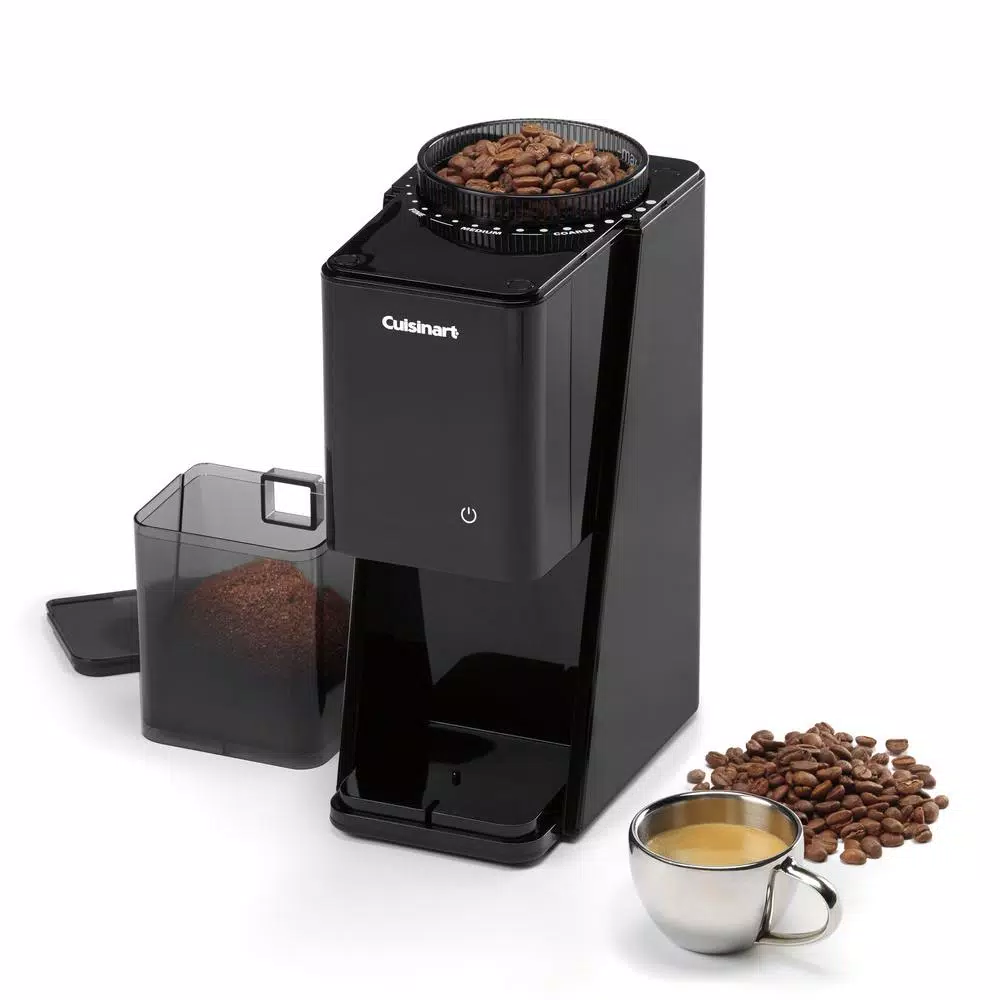 Cuisinart T Series Burr Coffee Grinder with Touchscreen Controls, 18 Grind Settings, Black