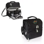 Picnic Time Pranzo Minnesota Wild Black Insulated Lunch Bag & Picnic Tote with Utensil Set thumbnail 2
