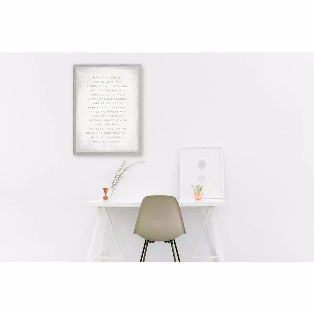 Petal Lane Home May This Home Be Filled Vintage Magnetic Memo Board with 2 in. Frame