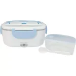 Tayama EHB-01 Electric Heating Lunch Box with Handle - White & Light Blue thumbnail 2