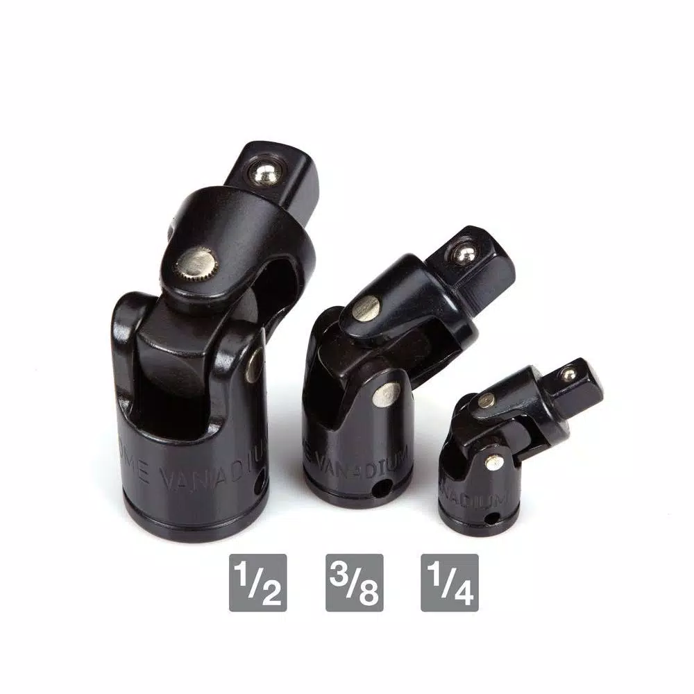 TEKTON 3-Piece Impact Universal Joint Set (1/4 in., 3/8 in., 1/2 in. Drive)