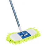 Quickie 14 in. Soft 'n' Swivel Microfiber/Chenille Dust Mop with 48 in. Steel Handle thumbnail 1
