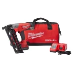 Milwaukee M18 FUEL 16-Gauge Angled Finish Nailer Kit with 2.0 Ah Battery, Charger & Bag thumbnail 1