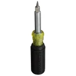 Klein Tools 11-in-1 Multi-Bit Screwdriver and Nut Driver with Schrader Valve Core Tool, Cushion Grip thumbnail 3