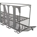 Southern Homewares WINE Wall Mounted Metal Wine Rack and Glass Holder thumbnail 4