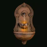 Alpine Corporation 32 in. Wall-Mounted Tiered Water Fountain with LED Lights, Classical European Design thumbnail 5