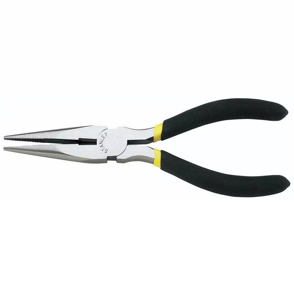 Stanley 8 in. Long Nose Pliers, Drop Forged Steel Hand Tool