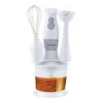 Brentwood Appliances 2-Speed White Handheld Immersion Mixer and Food Processor with Balloon Whisk thumbnail 6