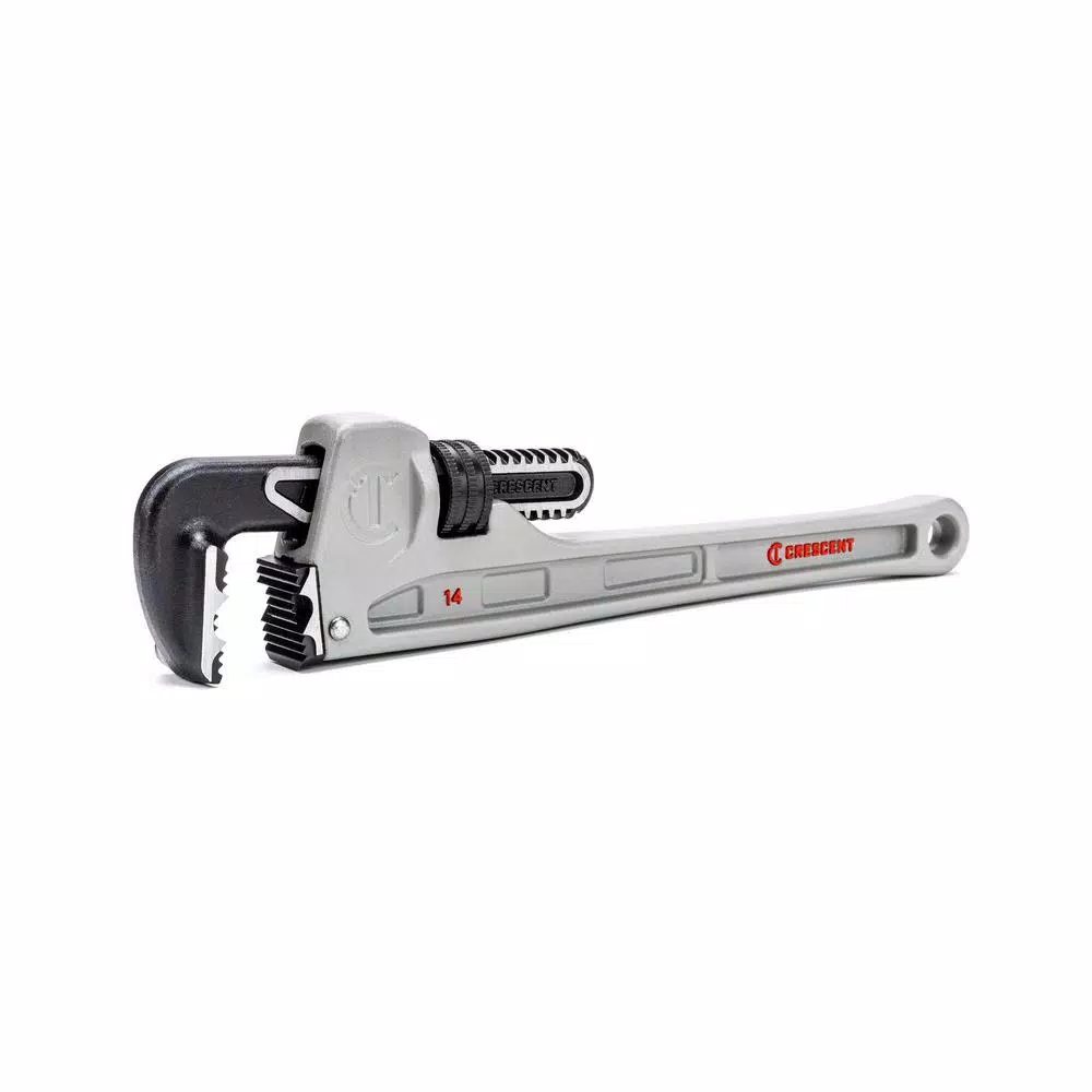 Crescent 14 in. Aluminum Pipe Wrench with K-9 Jaw Teeth